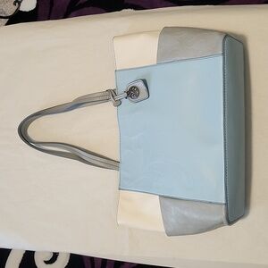 Women's Jim Shore Gracie Embossed Leather Tote Color Block